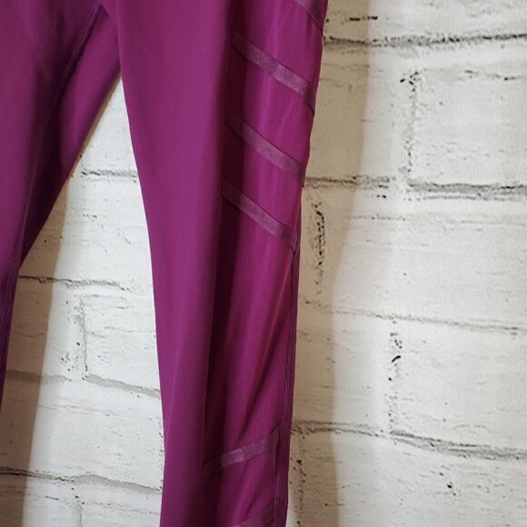 BuffBunny purple high waist Side mesh leggings Womens medium - Picture 5 of 8